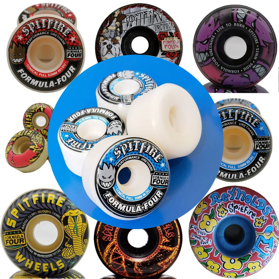 original Spitfire skateboard wheels 58mm 52mm 101duro 53mm 54mm 56mm 99duro 80HD skateboard wheel for skateboard