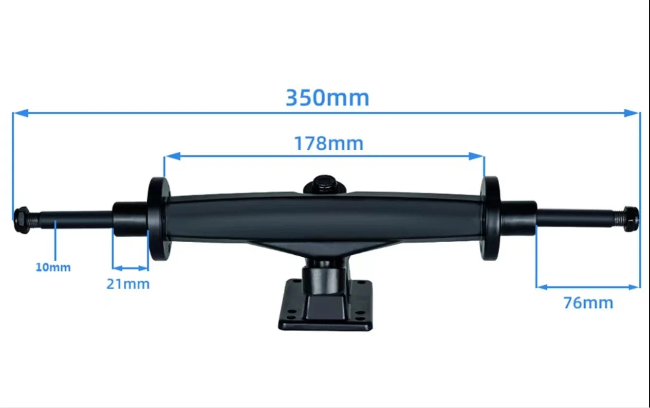 12 inches 13.75inch Double Kingpin Trucks for DIY Electric Skateboard